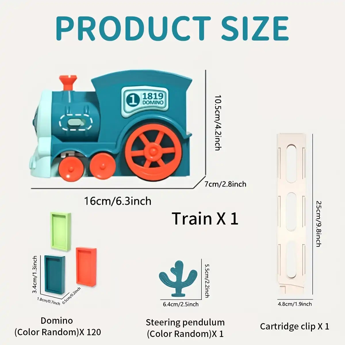 Automatic Domino Train Set for Kids – Electric Domino Laying Toy