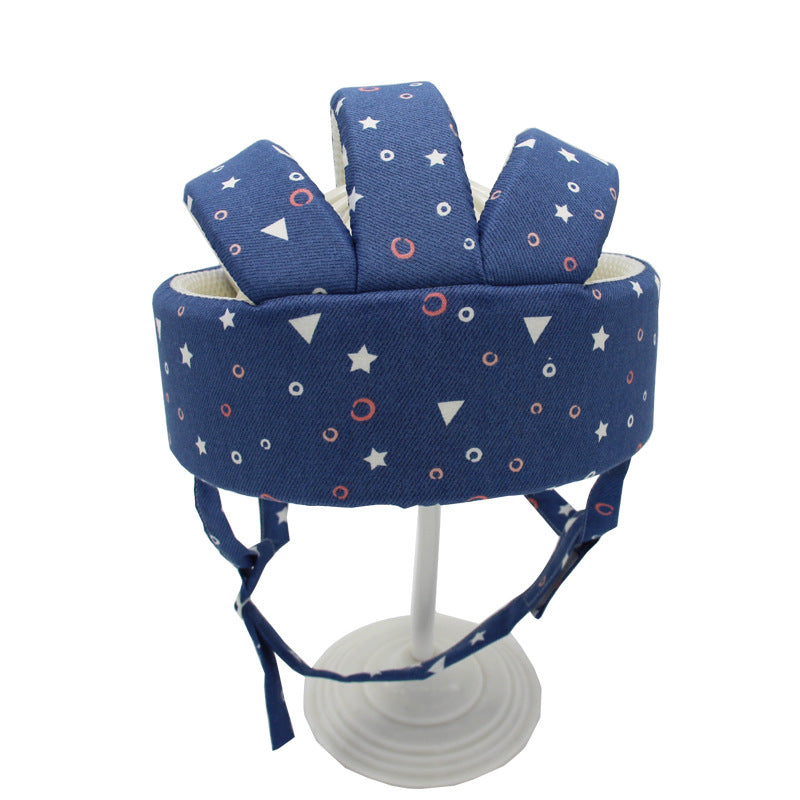 Baby Walking Safety Helmet – Anti-Collision Toddler Hat, Breathable Cotton Protective Cap