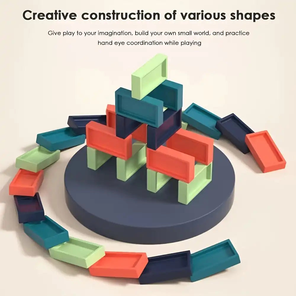 Automatic Domino Train Set for Kids – Electric Domino Laying Toy