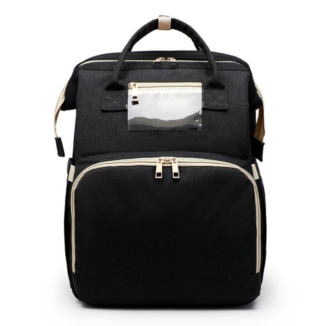 2-in-1 Portable Baby Folding Bed & Diaper Bag