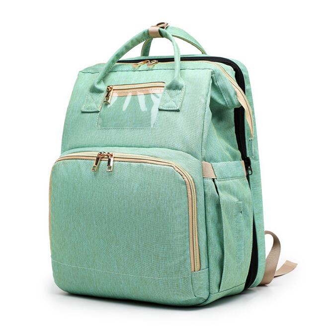 2-in-1 Portable Baby Folding Bed & Diaper Bag