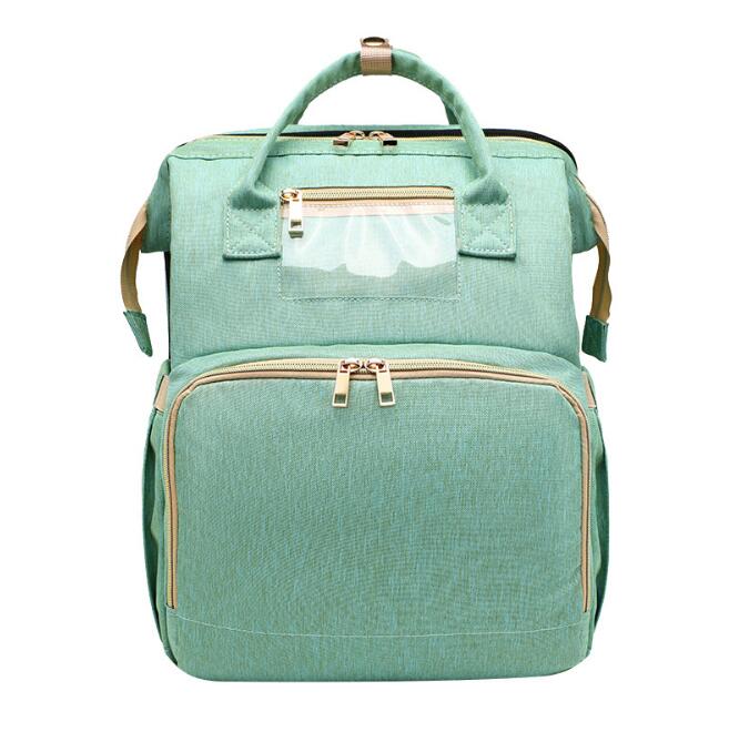 2-in-1 Portable Baby Folding Bed & Diaper Bag