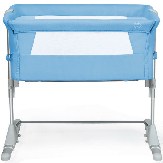 Portable Baby Bedside Sleeper & Travel Bassinet – Blue