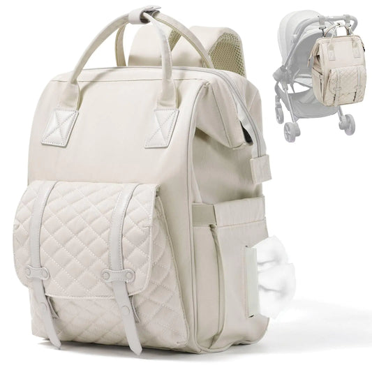 Baby Travel Diaper Bag Backpack – Large Capacity, Waterproof, USB Port & Stroller Straps