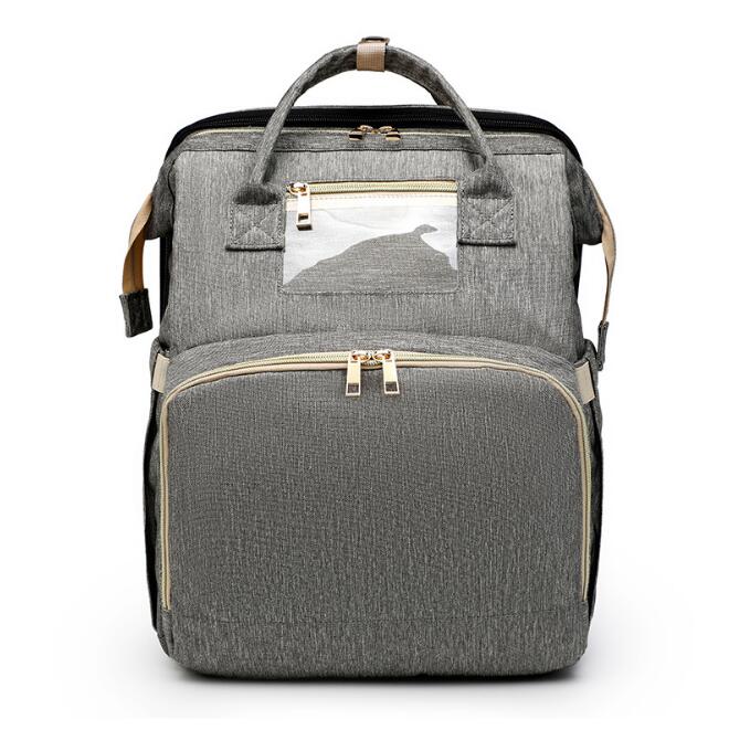 2-in-1 Portable Baby Folding Bed & Diaper Bag