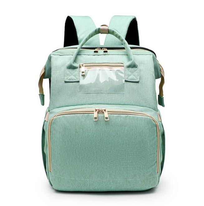 2-in-1 Portable Baby Folding Bed & Diaper Bag