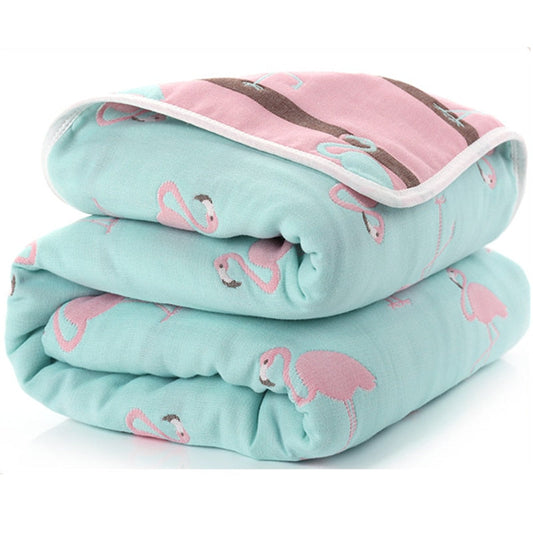 6-Layer Muslin Cotton Baby Blanket – Newborn Swaddle & Receiving Cover