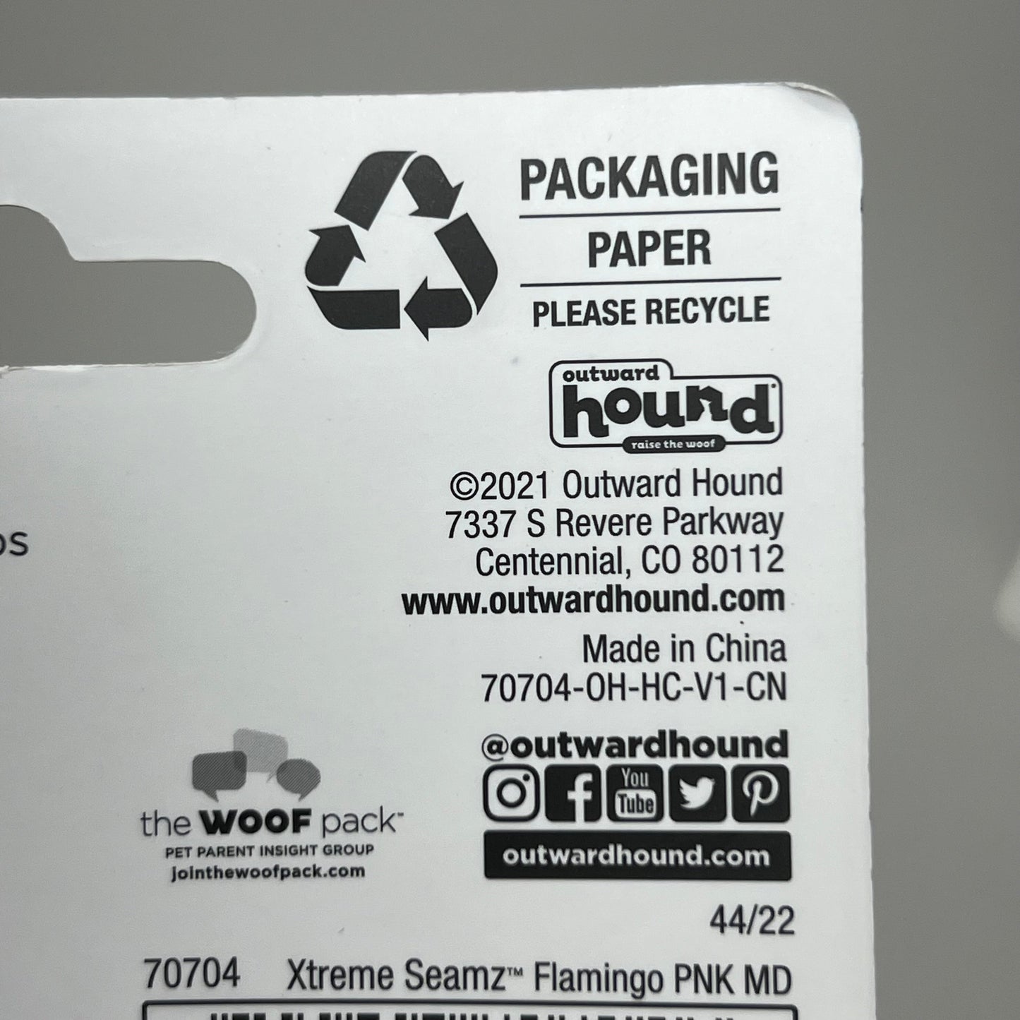 Outward Hound Xtreme Seamz Flamingo Dog Toy – Medium Pink, 2-Pack