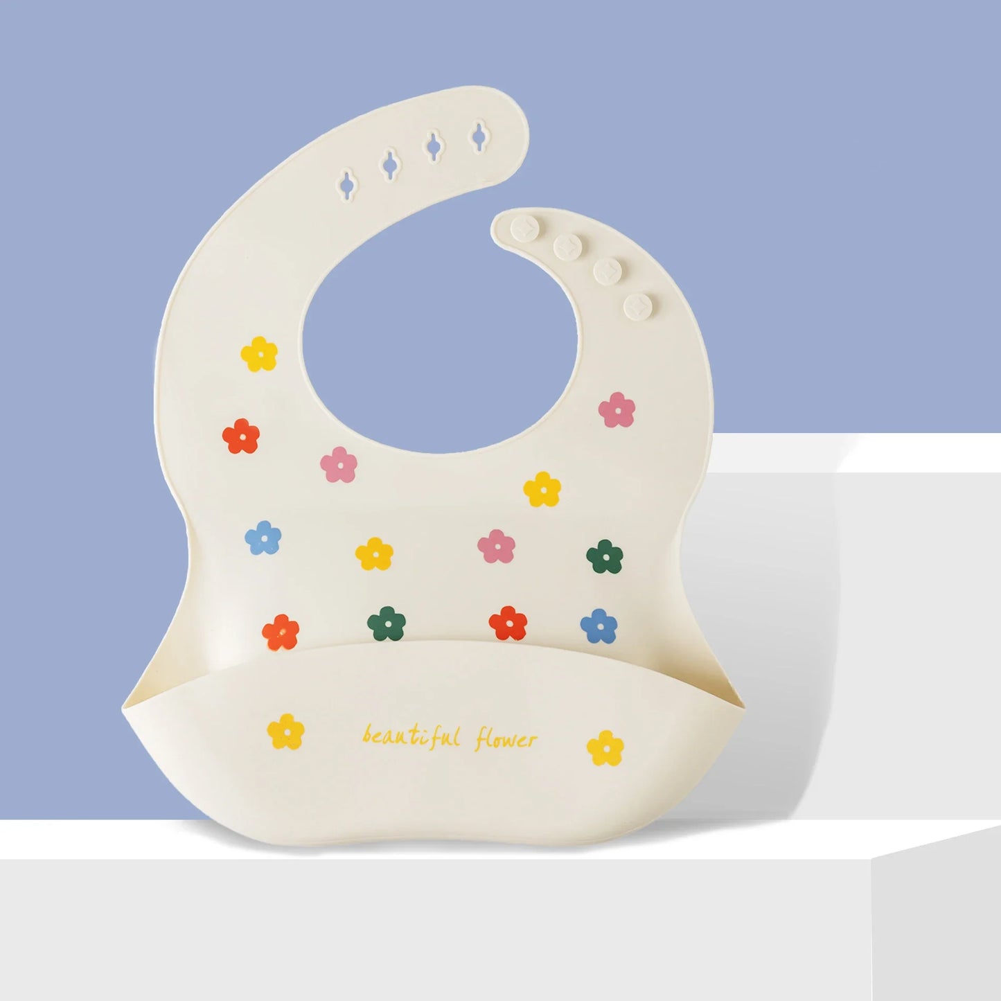 Waterproof Baby Bibs with Snaps – Washable Feeding Bibs