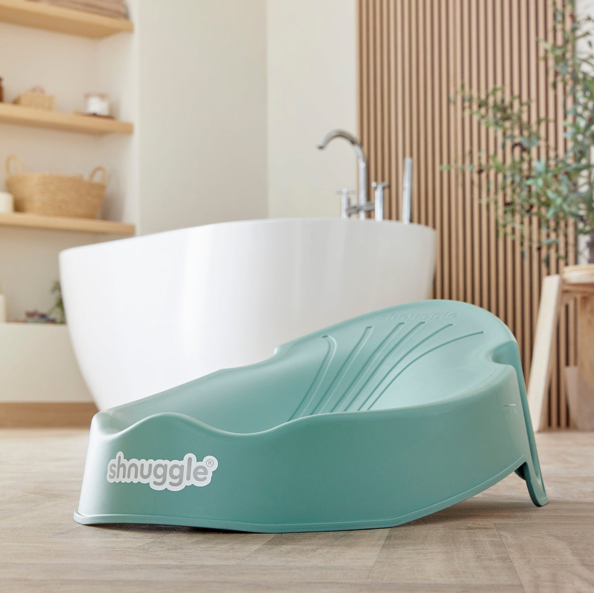 Shnuggle Newborn Baby Bath Support | Ergonomic, Non-Slip & Quick-Dry | From 0-3 months
