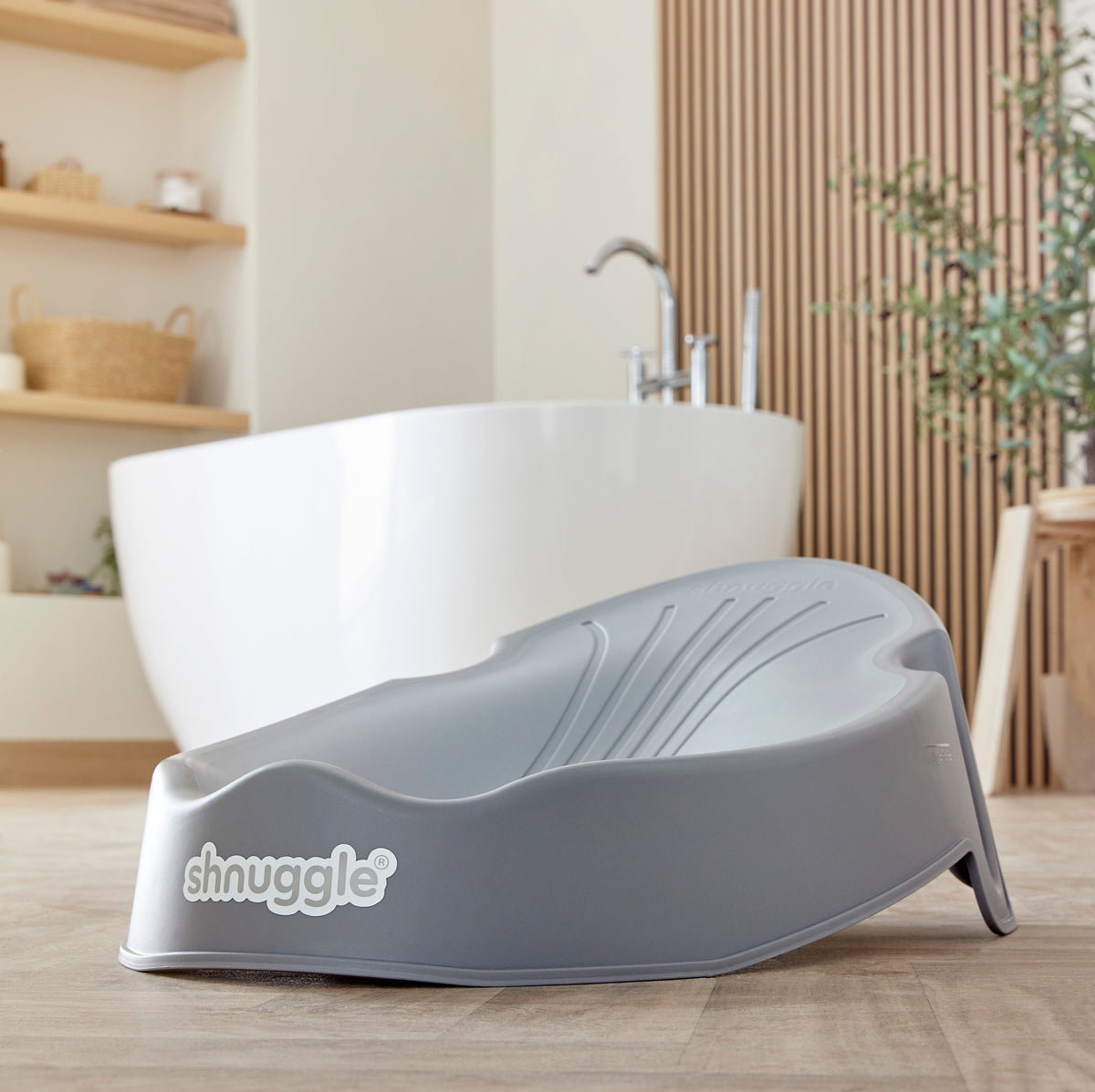 Shnuggle Newborn Baby Bath Support | Ergonomic, Non-Slip & Quick-Dry | From 0-3 months