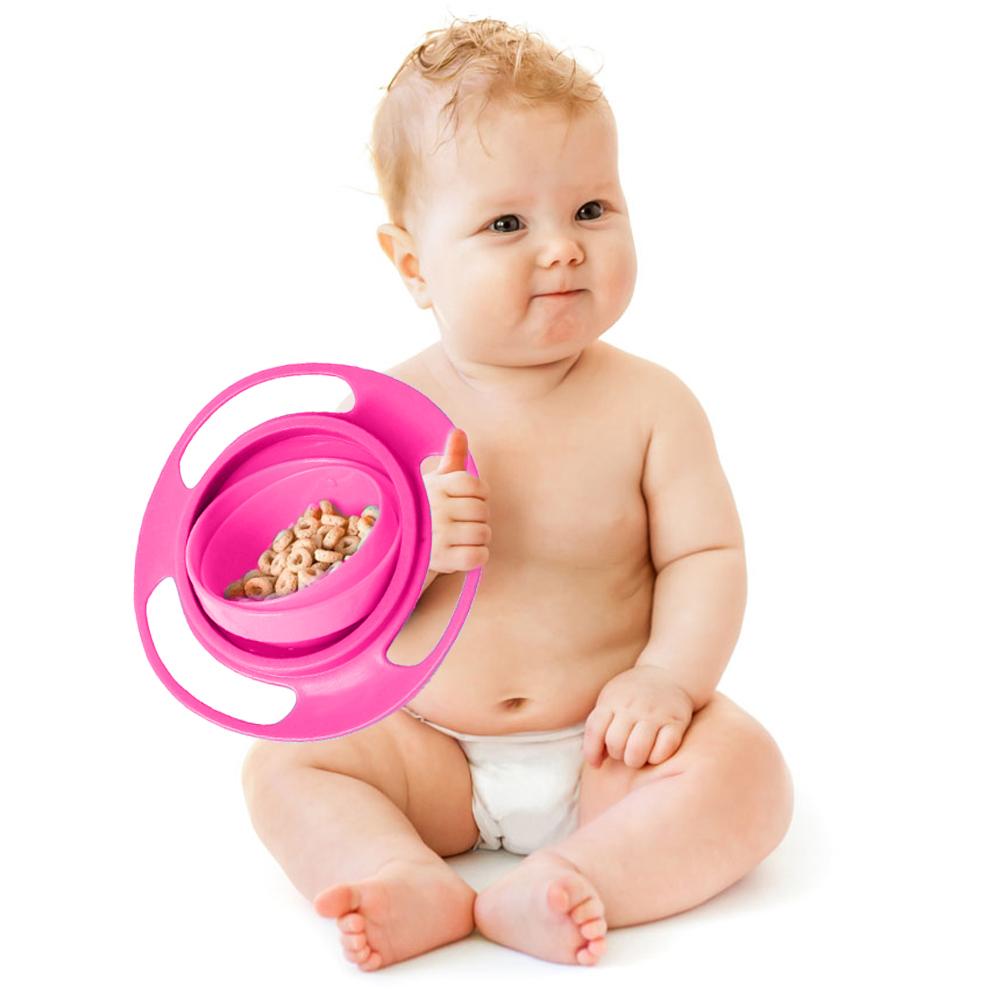 Spill-Proof 360° Baby Bowl | Anti-Spill Gyro Feeding Dish