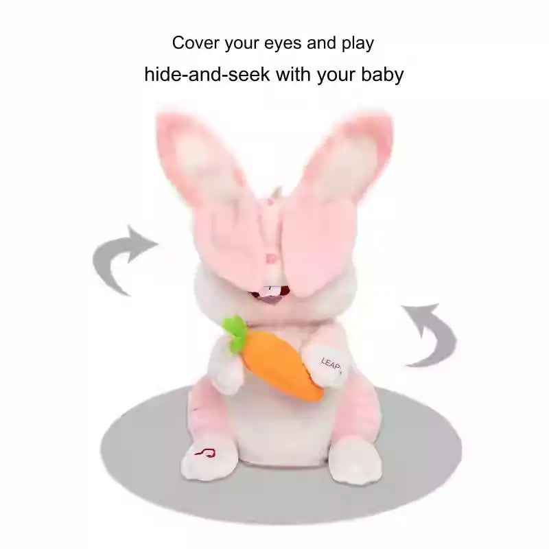 MEACAOFG™ Baby Elephant Interactive Plush Toy – Musical Peek-a-Boo