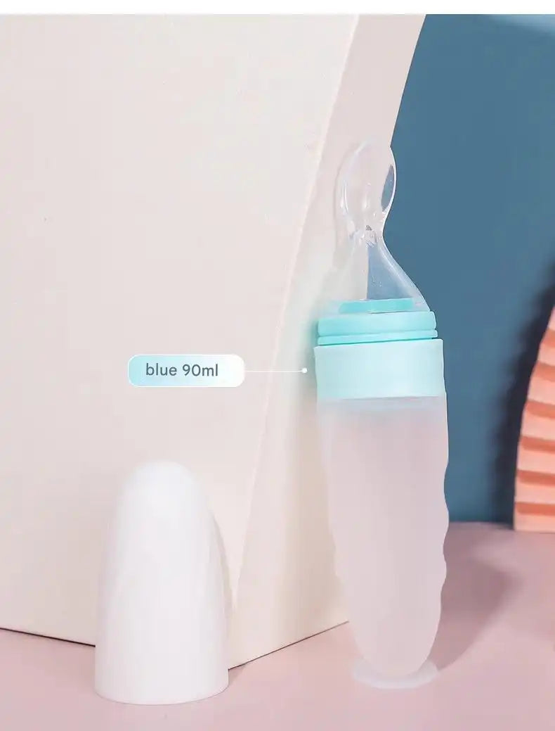 Baby Silicone Feeding Spoon – BPA-Free for Infants 6+ Months