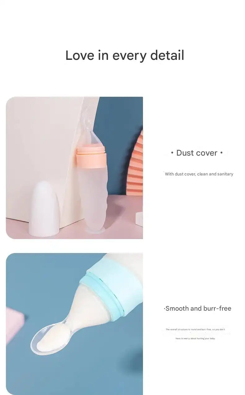 Baby Silicone Feeding Spoon – BPA-Free for Infants 6+ Months