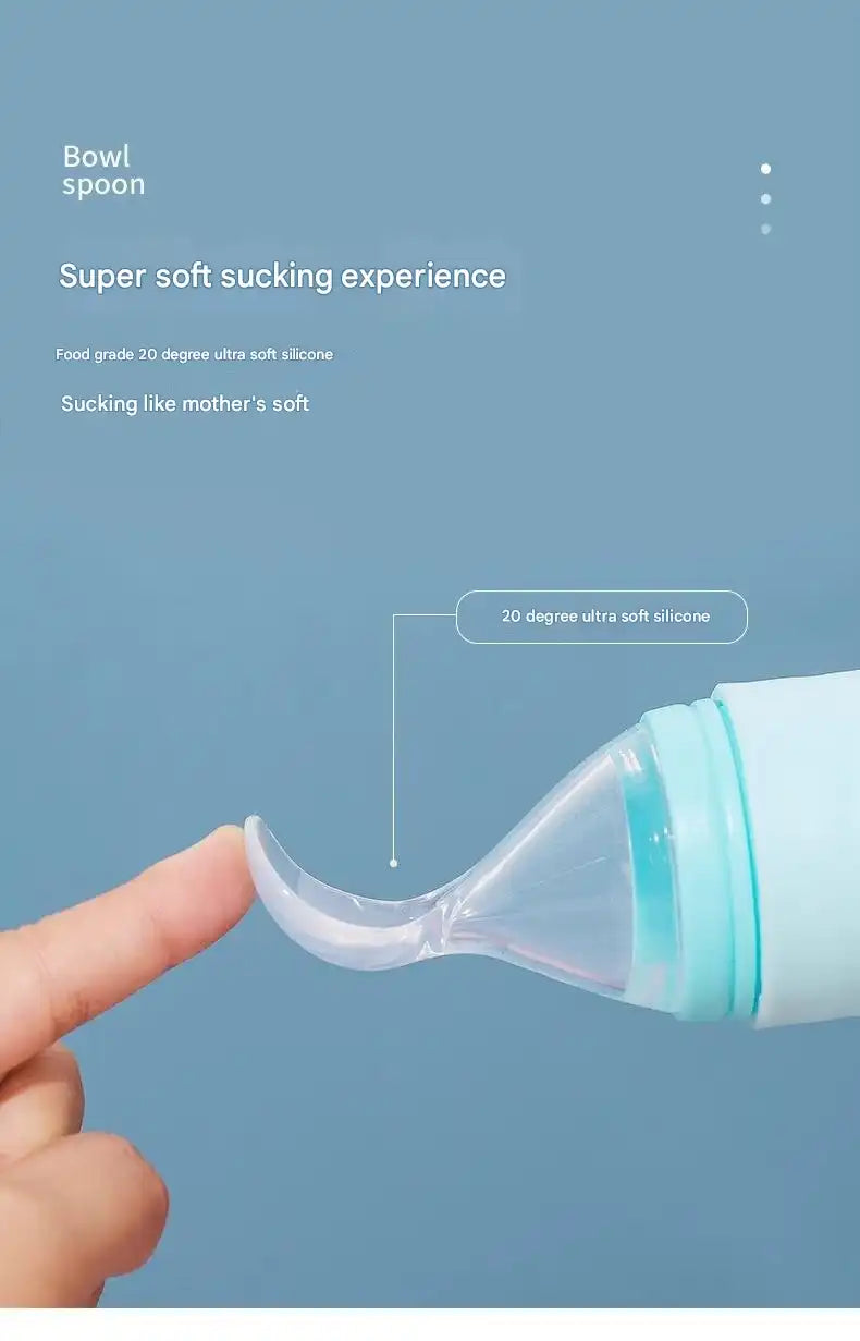 Baby Silicone Feeding Spoon – BPA-Free for Infants 6+ Months