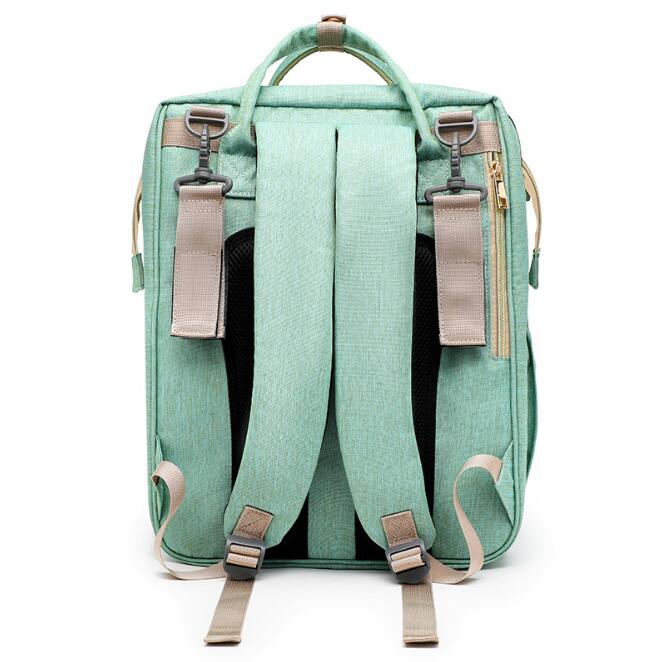 2-in-1 Portable Baby Folding Bed & Diaper Bag