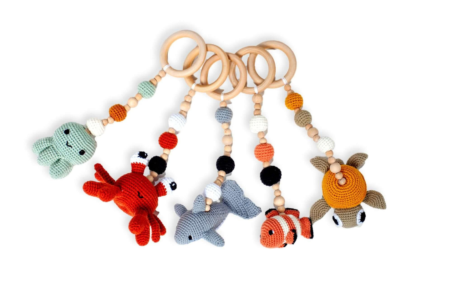 Montessori Wooden Baby Gym with Hanging Toys