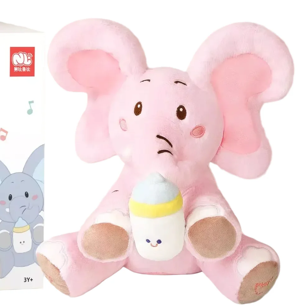MEACAOFG™ Baby Elephant Interactive Plush Toy – Musical Peek-a-Boo