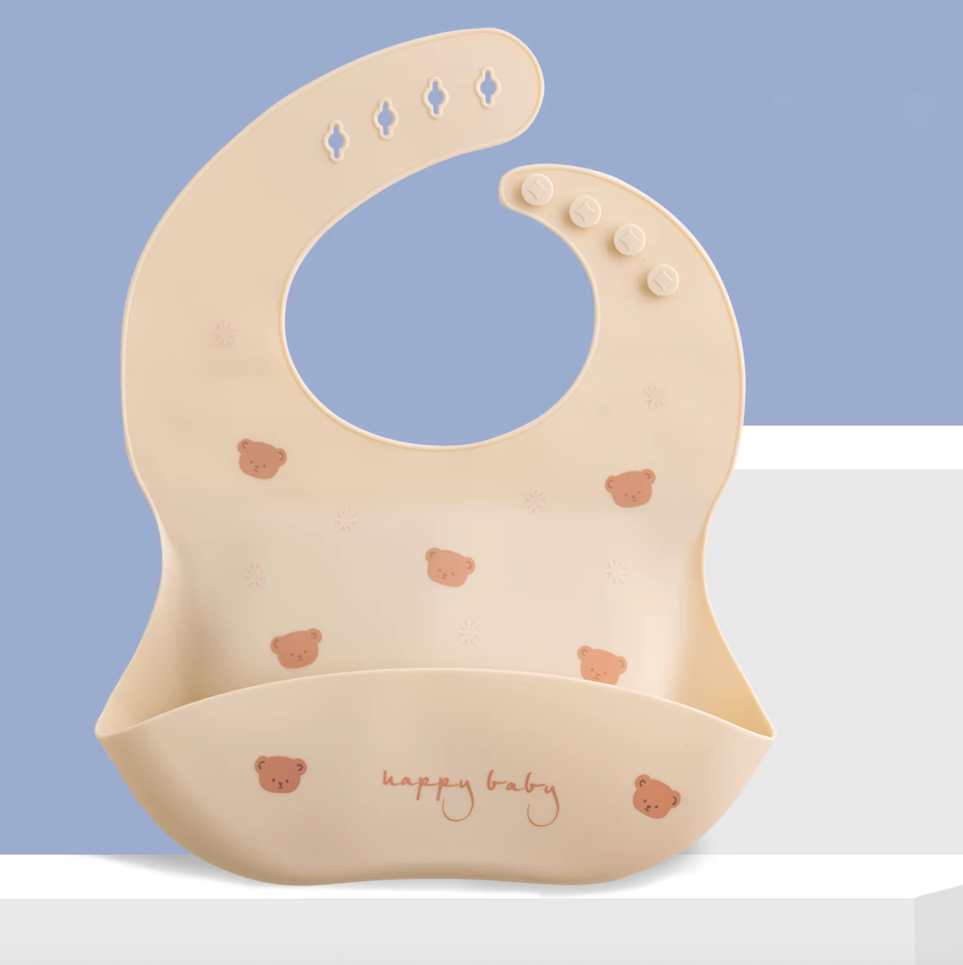 Waterproof Baby Bibs with Snaps – Washable Feeding Bibs