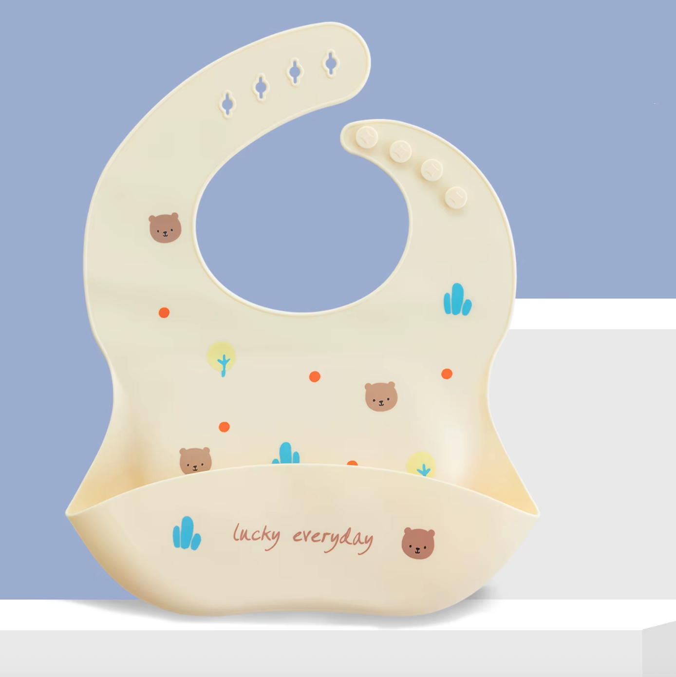 Waterproof Baby Bibs with Snaps – Washable Feeding Bibs