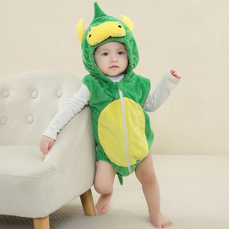 MICHLEY Carnival Baby Romper Bodysuit – Sleeveless Newborn Clothes for Infant & Toddler, Halloween Photography Prop for Boys & Girls