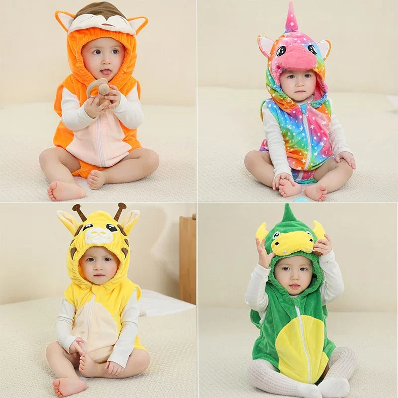 MICHLEY Carnival Baby Romper Bodysuit – Sleeveless Newborn Clothes for Infant & Toddler, Halloween Photography Prop for Boys & Girls