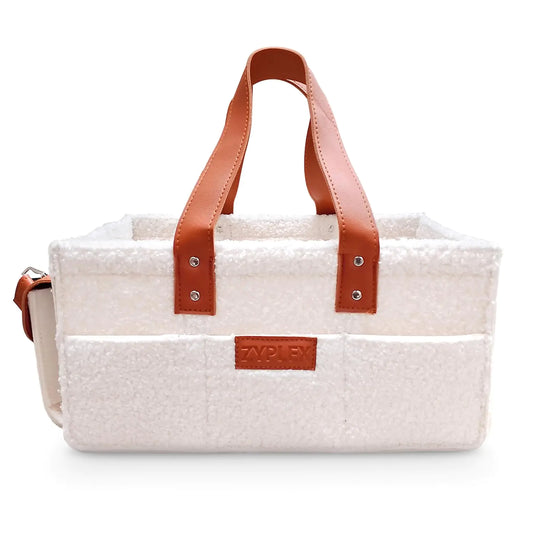 ZYPLEX Diaper Caddy Organizer – Baby Essentials Storage Basket for Nursery & Car