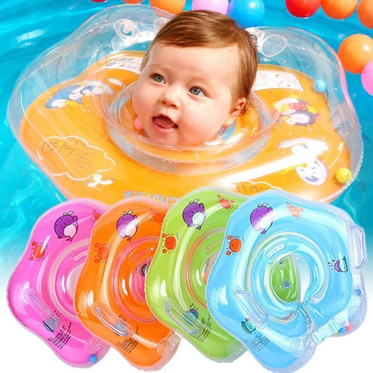Inflatable Baby Neck Float Ring – Swimming & Bath Safety Tube for Infants