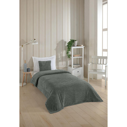 Wondel Anthracite Polycotton Baby Blanket: 43x35 in Soft Crib Blanket for Newborns & Infants - Versatile, Stylish, Easy Care