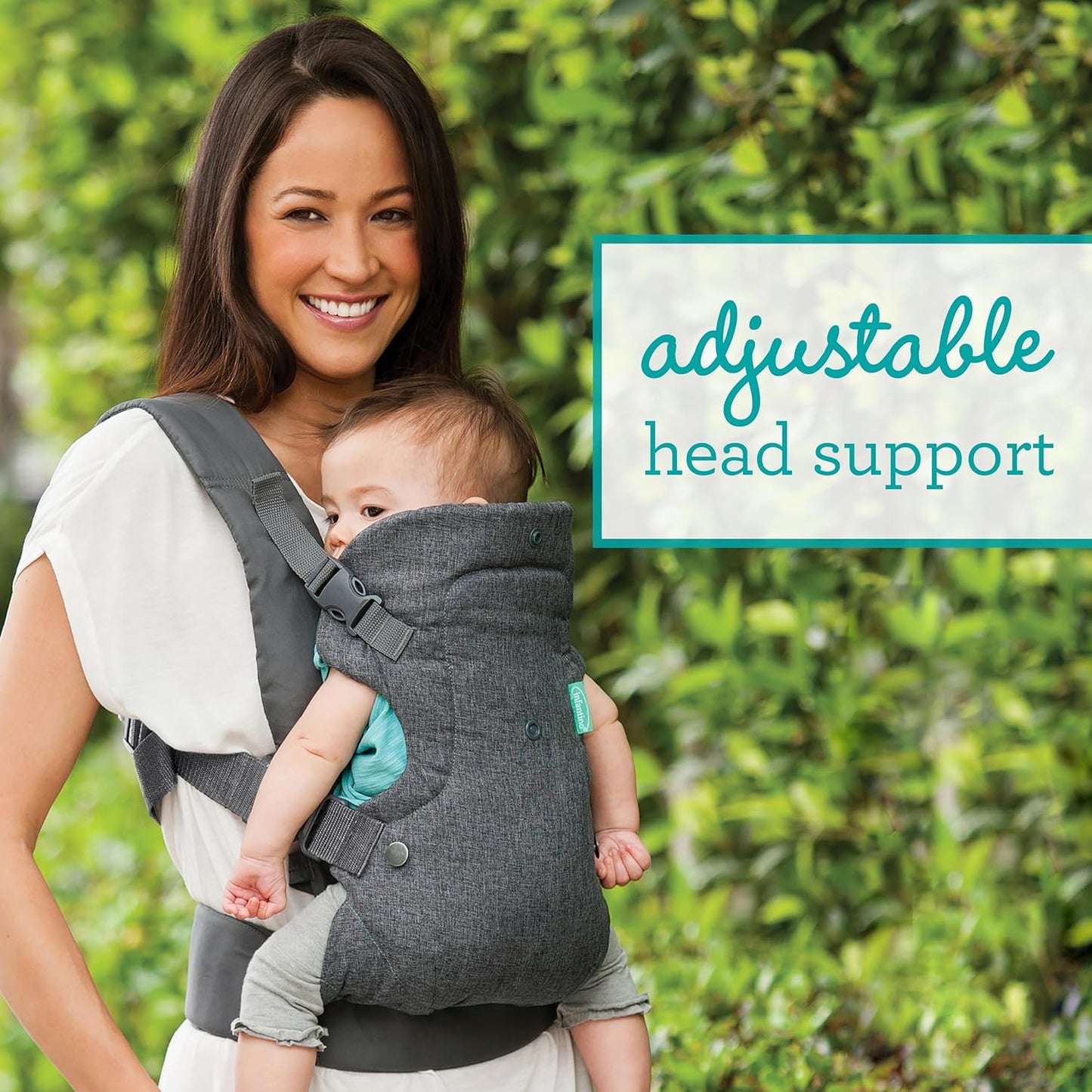 Infantino 4-in-1 Ergonomic Baby Carrier for Newborn to Toddler – Gray