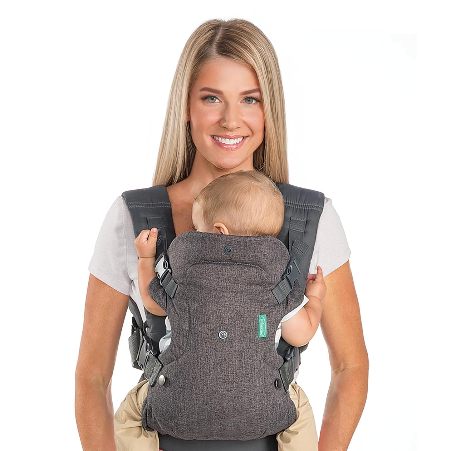 Infantino 4-in-1 Ergonomic Baby Carrier for Newborn to Toddler – Gray