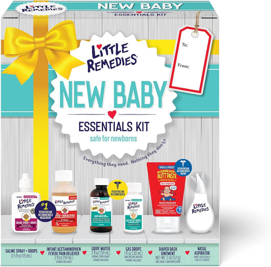 Little Remedies New Baby Essentials Kit – 6 Must-Have Newborn Care Items