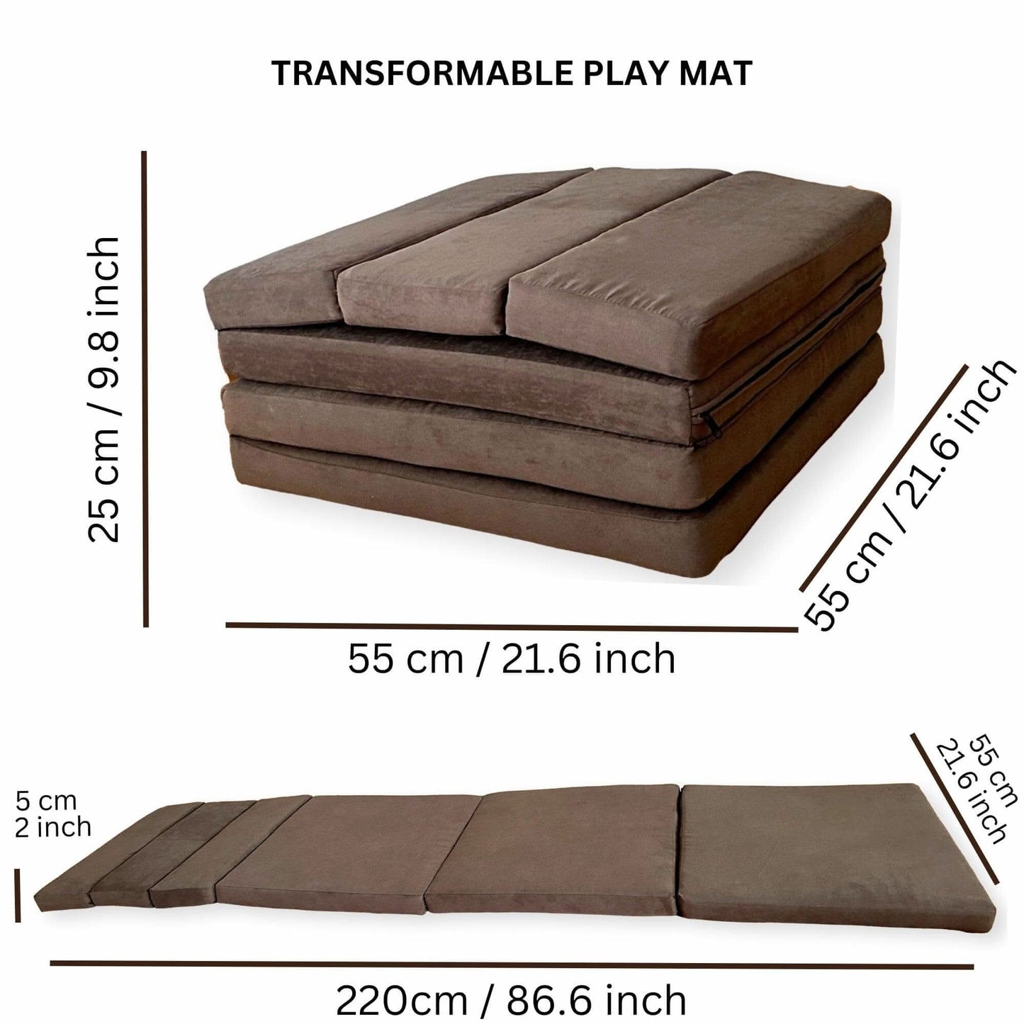 Kids Play Mat & Convertible Couch for Fun & Relaxation
