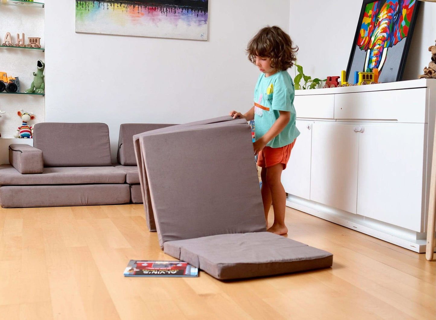 Kids Play Mat & Convertible Couch for Fun & Relaxation