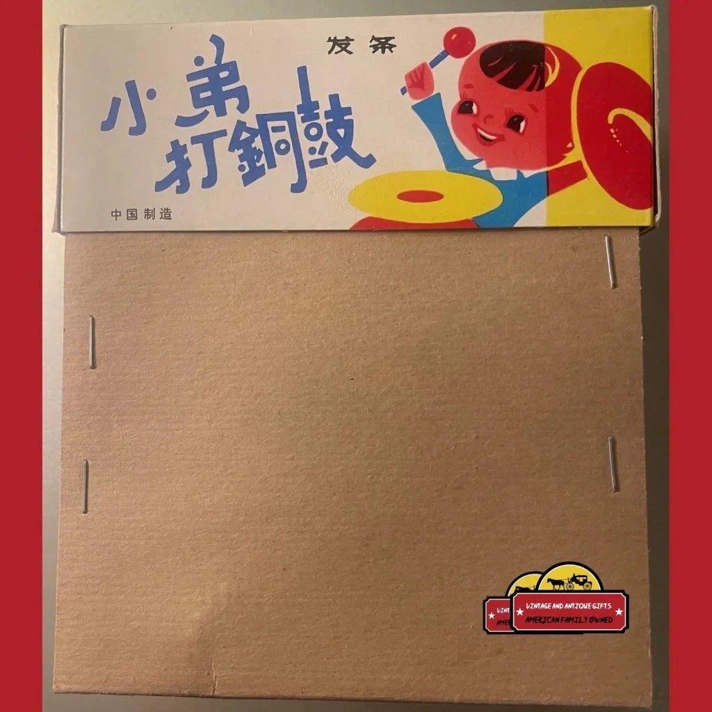 Vintage Tin Clockwork Drummer Boy Toy – Fully Working