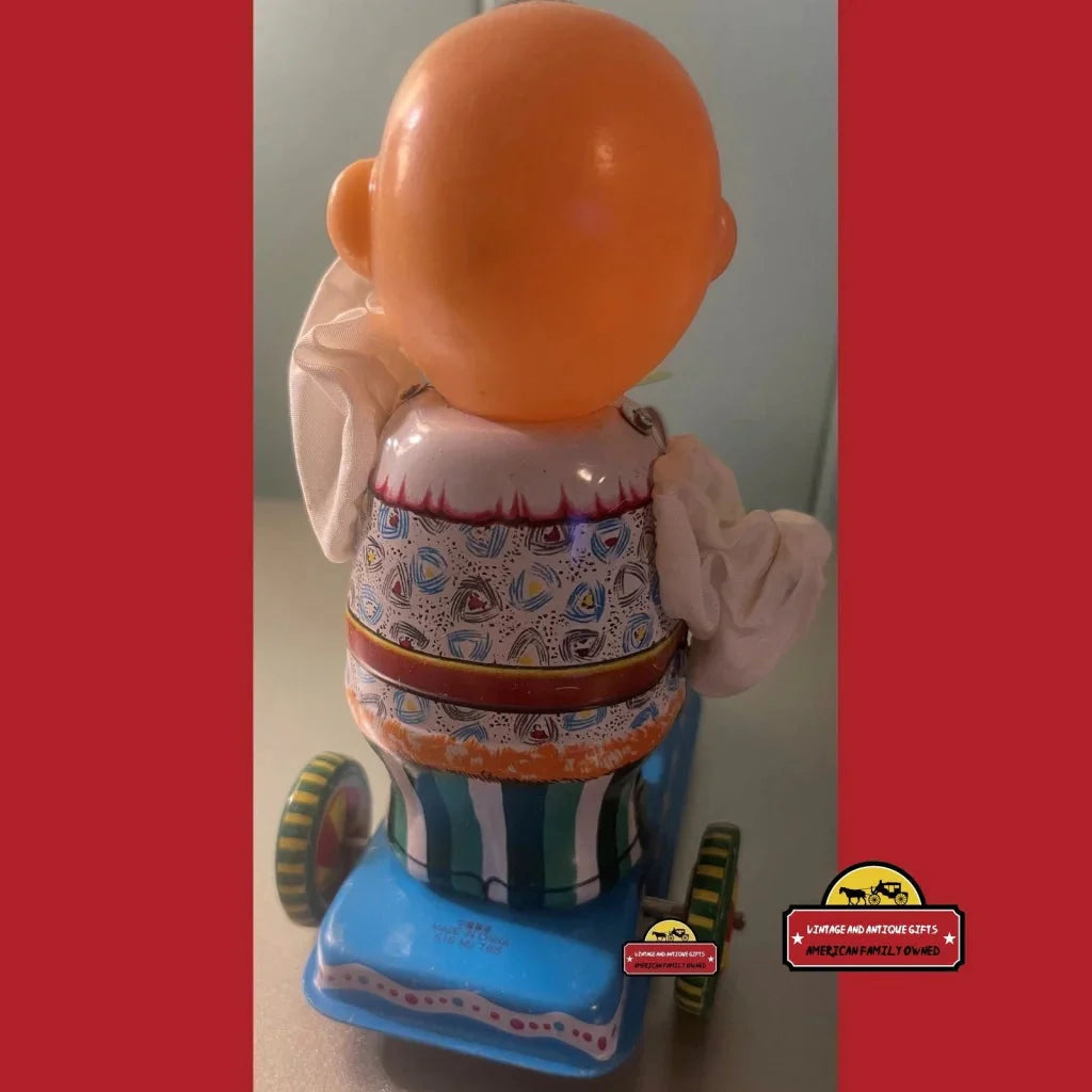 Vintage Tin Clockwork Drummer Boy Toy – Fully Working