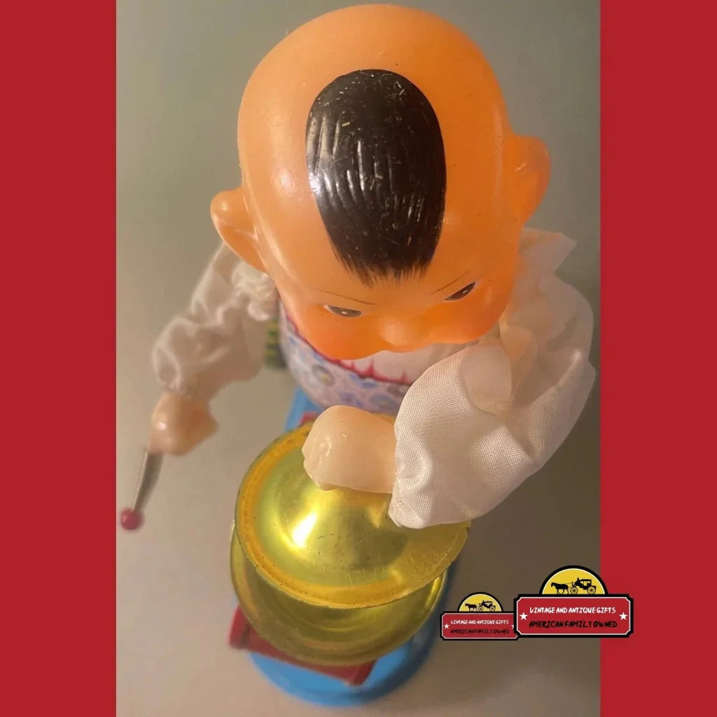 Vintage Tin Clockwork Drummer Boy Toy – Fully Working