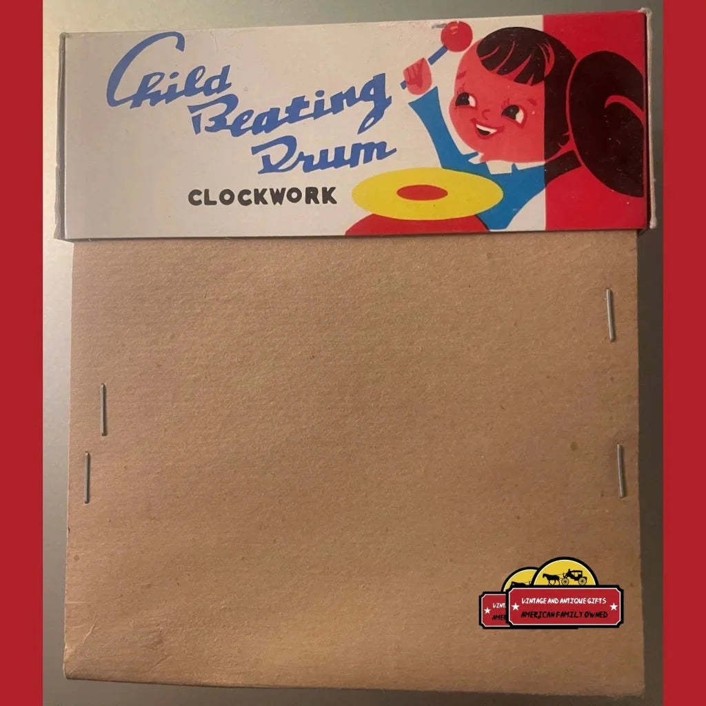 Vintage Tin Clockwork Drummer Boy Toy – Fully Working