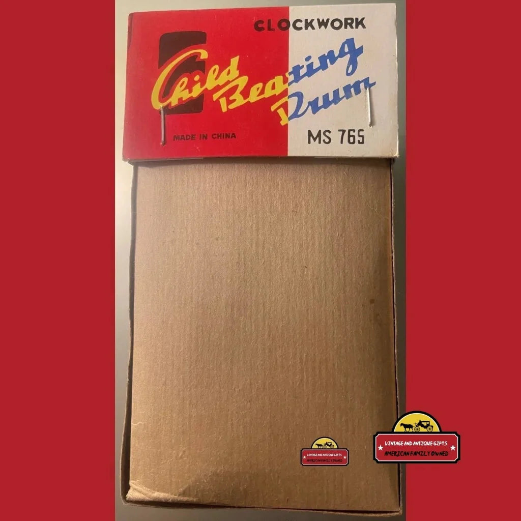 Vintage Tin Clockwork Drummer Boy Toy – Fully Working